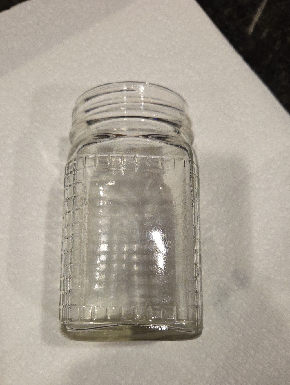Clear Glass Vintage Canning Jar